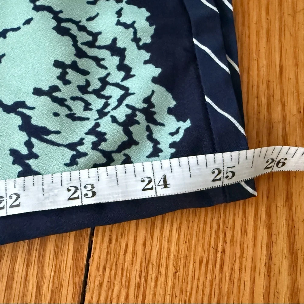 J Crew Reese Pull-on Pant Navy Peony Floral Coastal Style Size 10 - Picture 5 of 7